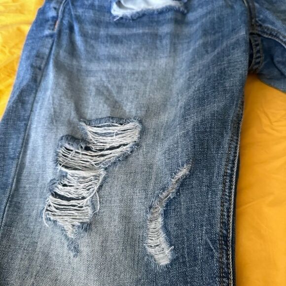 Royal 7even Distressed Blue Denim Jean Shorts 32 - Picture 2 of 6